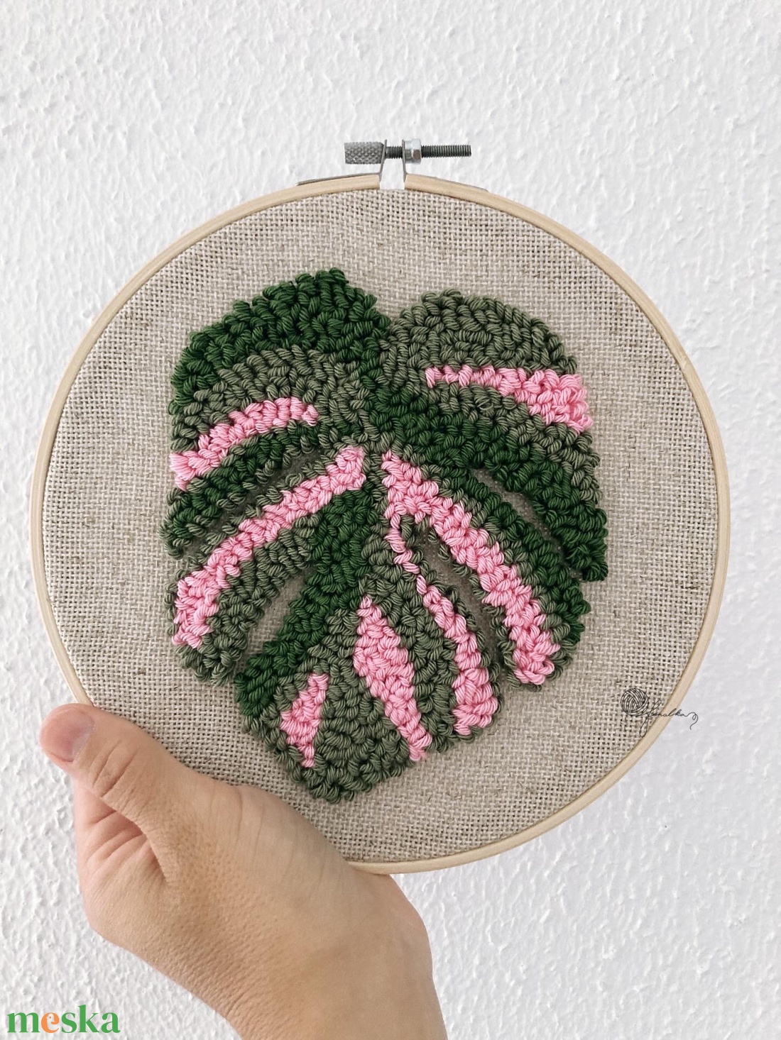 Monstera levél fonalkép, Születésnapra,Házavatóra - otthon & életmód - dekoráció - fali és függő dekoráció - falra akasztható dekor - Meska.hu Monstera levél fonalkép, Születésnapra,Házavatóra - otthon & életmód - dekoráció - fali és függő dekoráció - falra akasztható dekor - Meska.hu