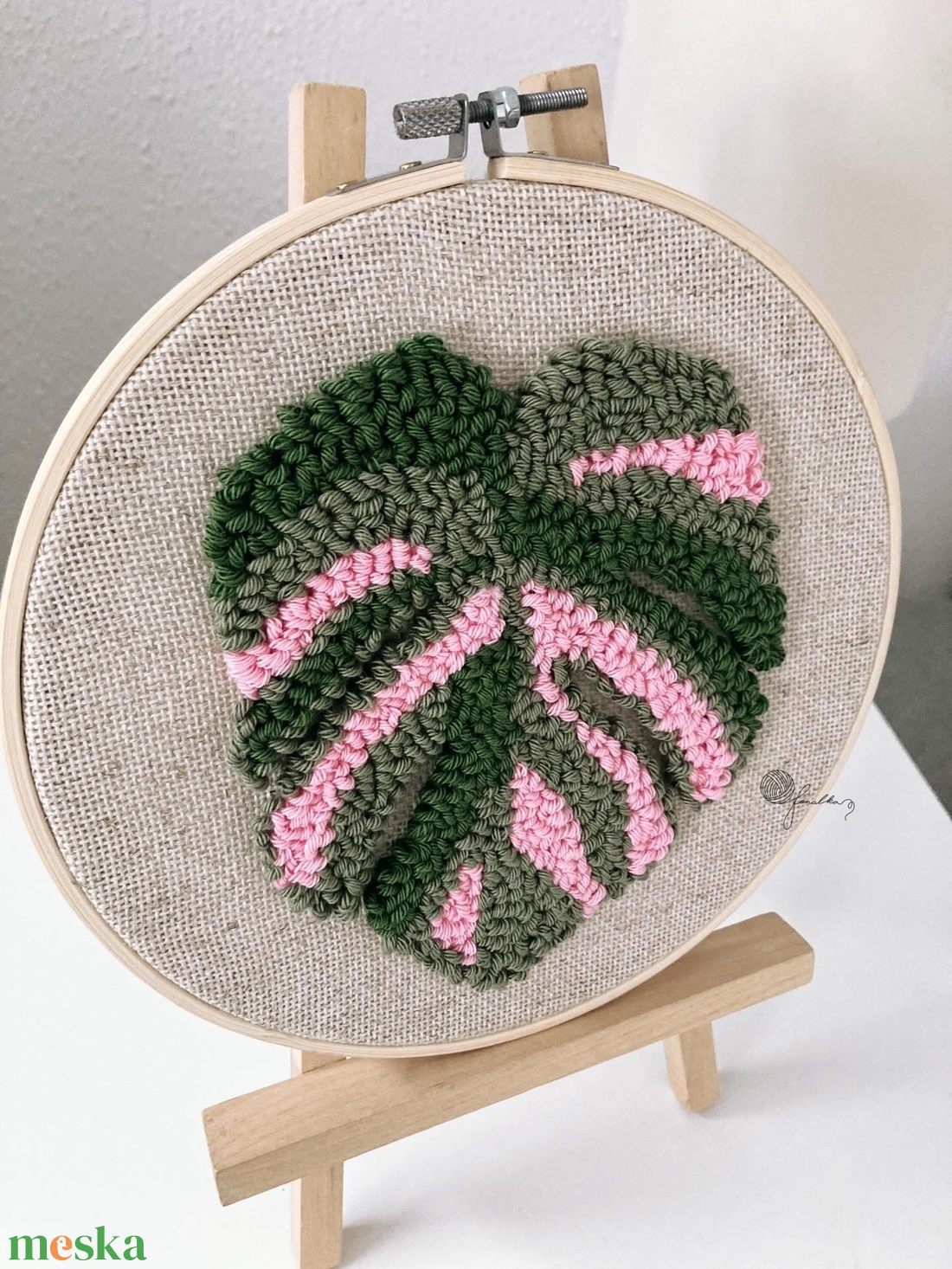 Monstera levél fonalkép, Születésnapra,Házavatóra - otthon & életmód - dekoráció - fali és függő dekoráció - falra akasztható dekor - Meska.hu Monstera levél fonalkép, Születésnapra,Házavatóra - otthon & életmód - dekoráció - fali és függő dekoráció - falra akasztható dekor - Meska.hu