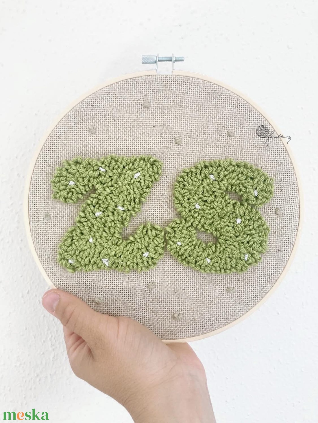 Személyre szabott fonalkép - baba - mama - babaszoba dekoráció - babanév dekoráció - Meska.hu