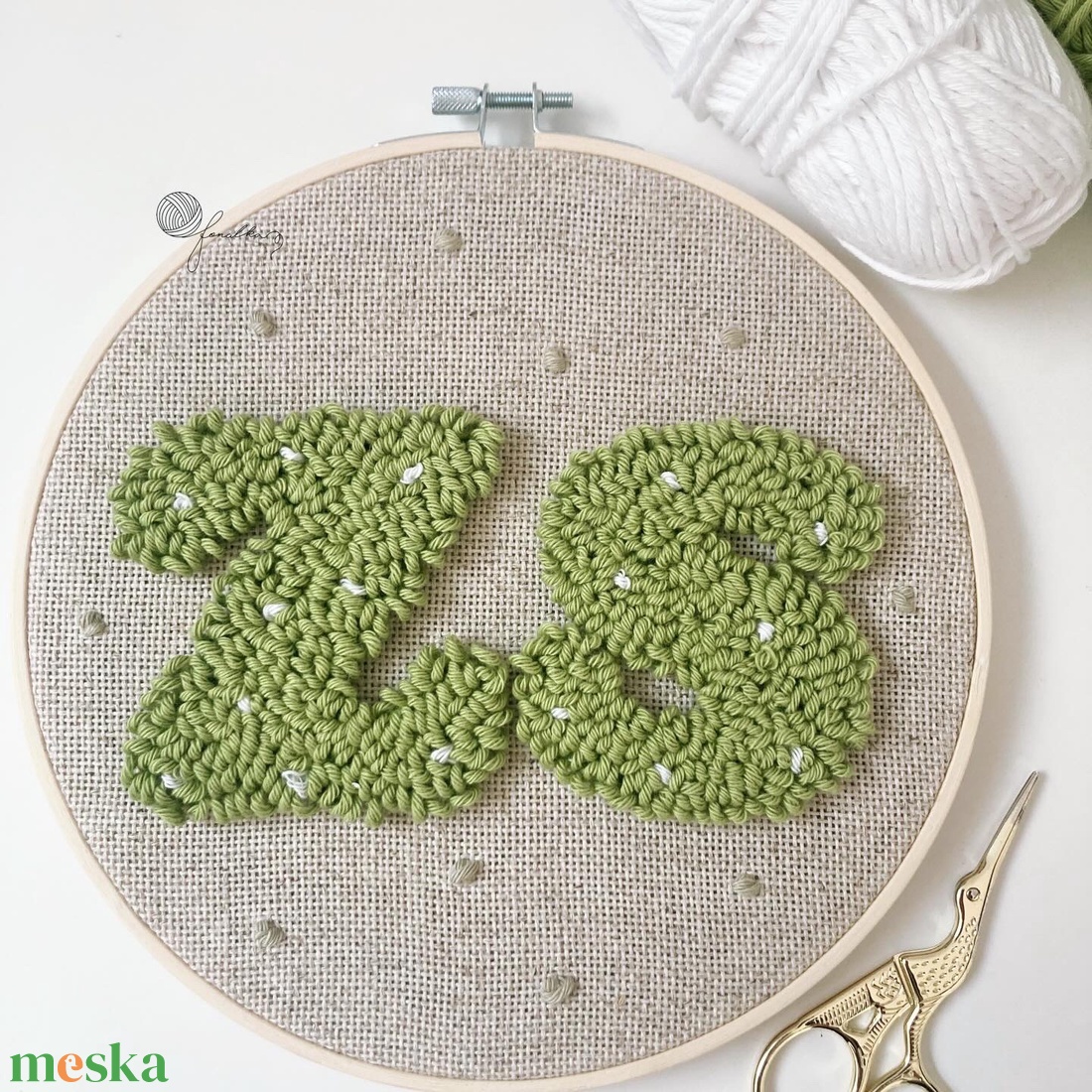 Személyre szabott fonalkép - baba - mama - babaszoba dekoráció - babanév dekoráció - Meska.hu