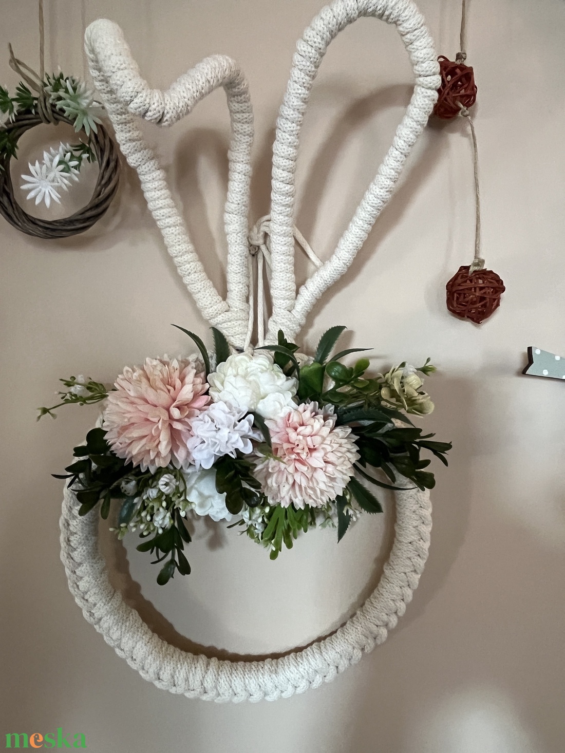 Húsvéti horgolt falidisz - otthon & életmód - dekoráció - dísztárgy - Meska.hu