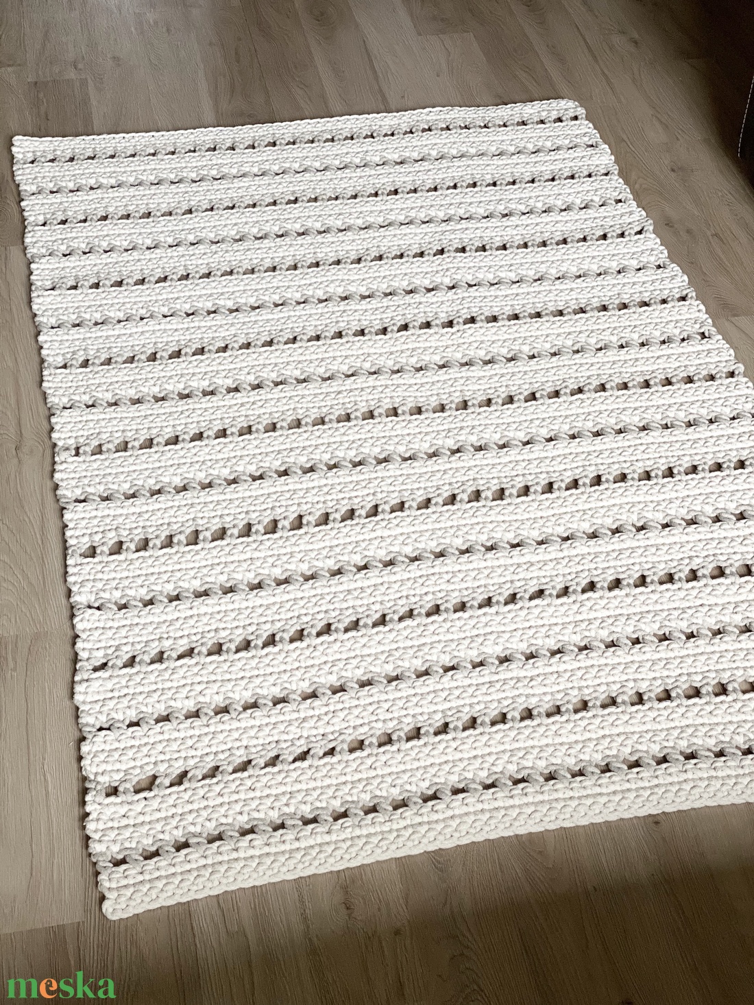 Horgolt szőnyeg Minimal - ekrü, bézs - otthon & életmód - lakástextil - szőnyeg - horgolt szőnyeg - Meska.hu Horgolt szőnyeg Minimal - ekrü, bézs - otthon & életmód - lakástextil - szőnyeg - horgolt szőnyeg - Meska.hu
