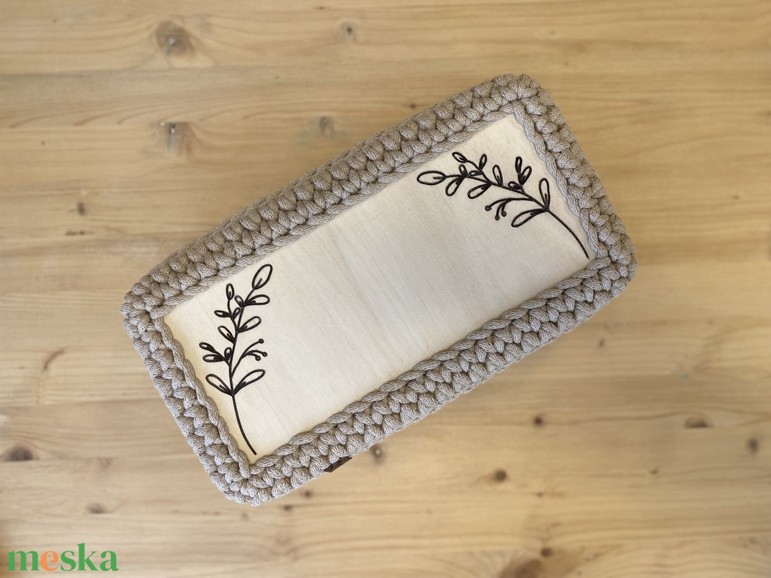 Papírzsebkendő tartó - karamell - otthon & életmód - tárolás & rendszerezés - zsebkendőtartó - Meska.hu