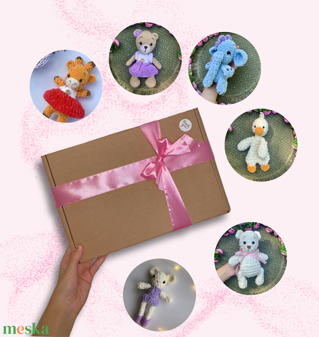 Horgolt plüss mystery box zsákbamacska kislányoknak - játék & sport - babalátogató ajándékcsomag - Meska.hu Horgolt plüss mystery box zsákbamacska kislányoknak - játék & sport - babalátogató ajándékcsomag - Meska.hu