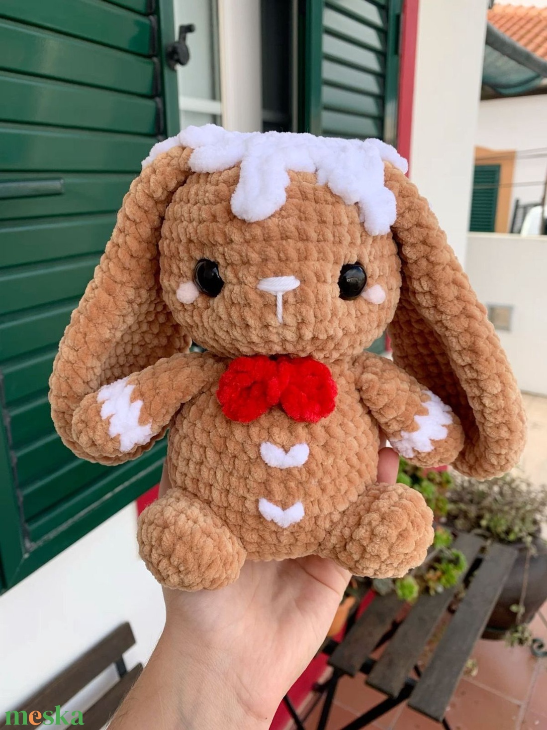 Horgolt karácsonyi nyuszi plüss amigurumi - játék & sport - plüssállat & játékfigura - nyuszi - Meska.hu Horgolt karácsonyi nyuszi plüss amigurumi - játék & sport - plüssállat & játékfigura - nyuszi - Meska.hu