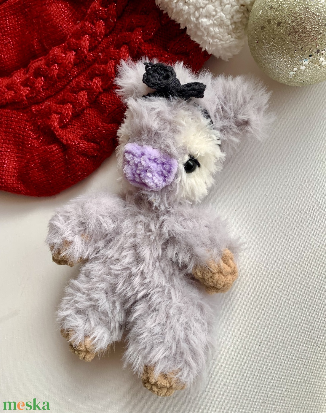 Horgolt puha boci plüss alvóka - játék & sport - 3 éves kor alattiaknak - alvóka & rongyi - Meska.hu