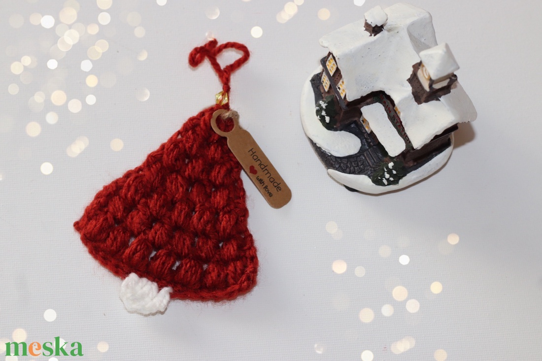 Horgolt karácsonyi fenyő dísz - karácsony - karácsonyi lakásdekoráció - karácsonyfadíszek - Meska.hu