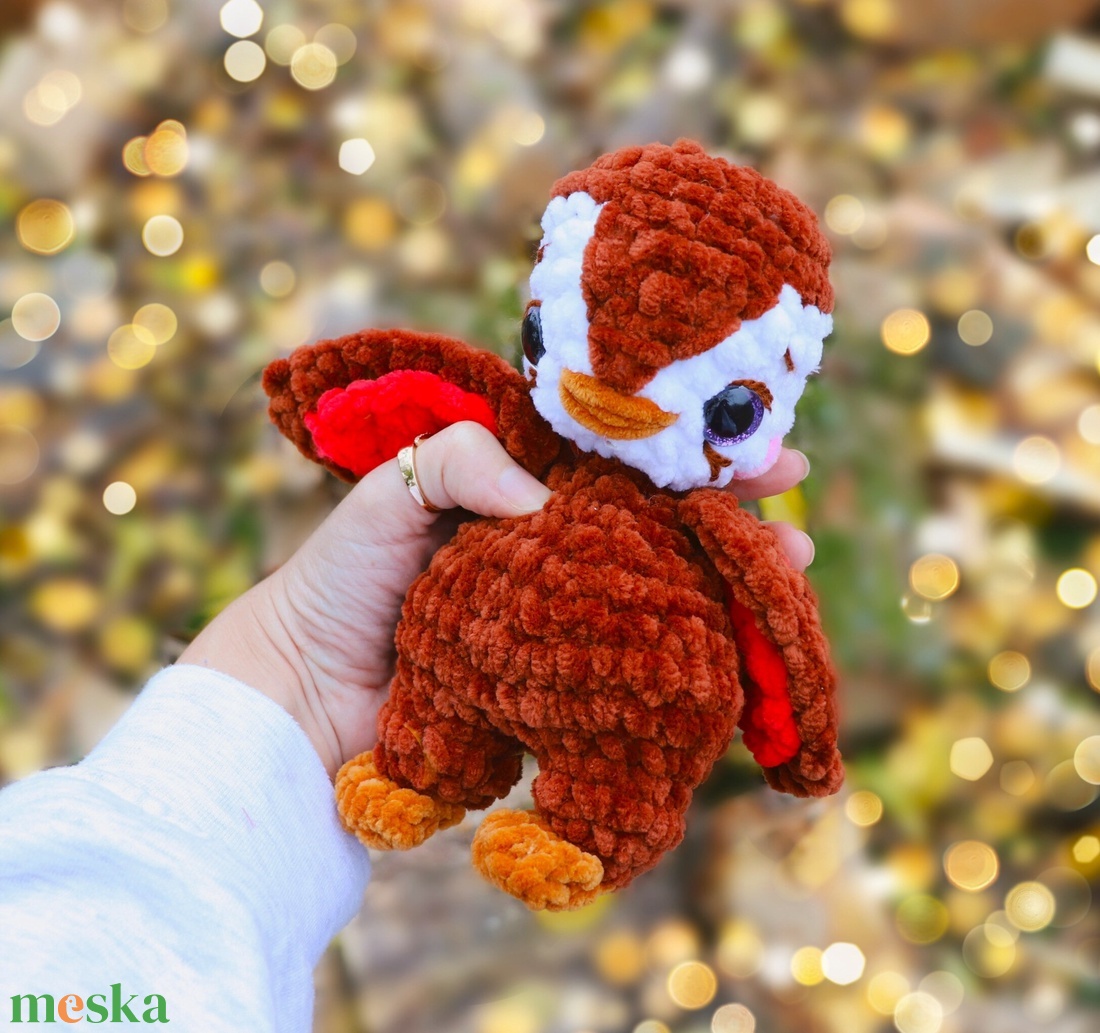 Horgolt karácsonyi pingvin plüss - játék & sport - plüssállat & játékfigura - más figura - Meska.hu