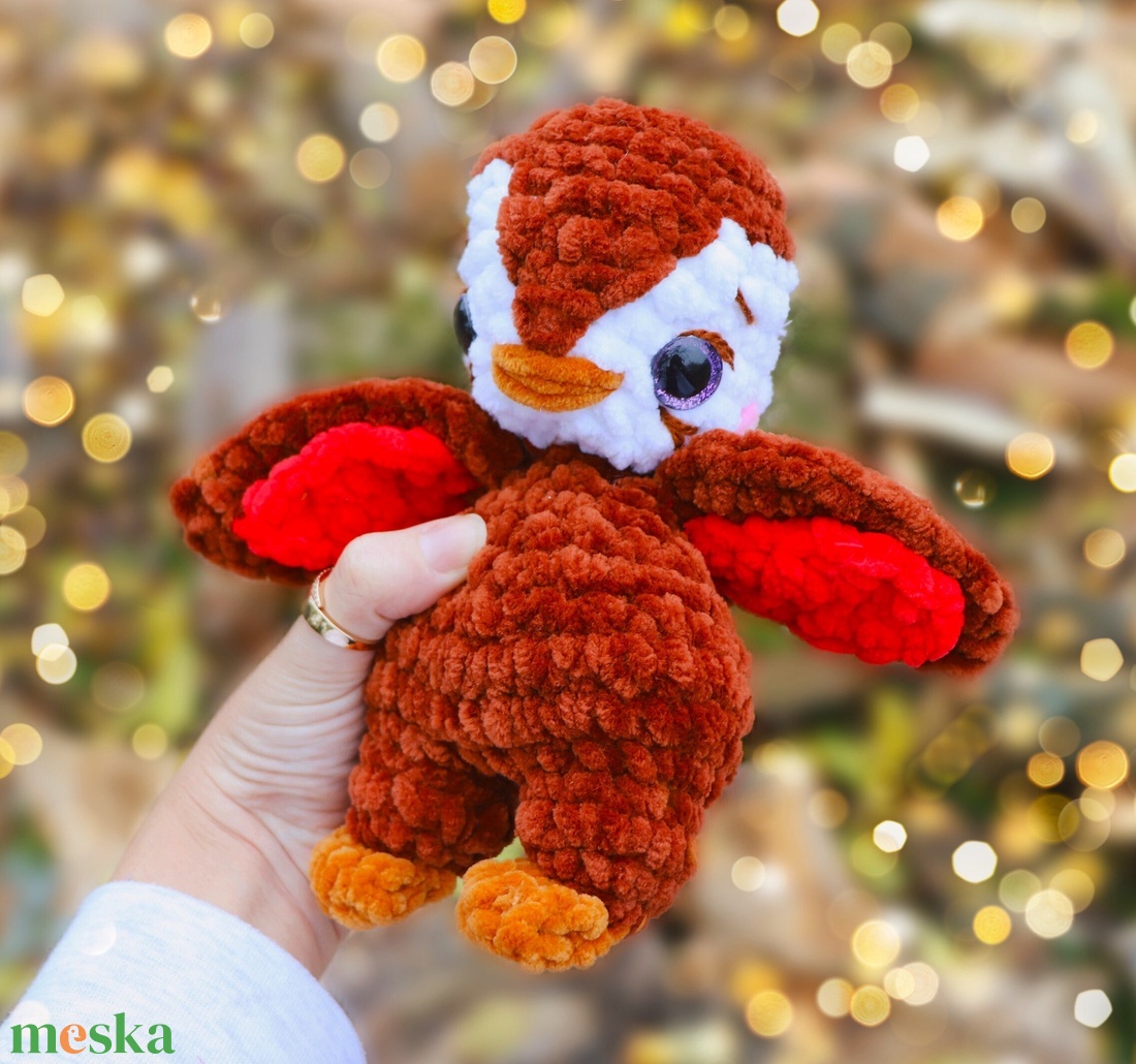 Horgolt karácsonyi pingvin plüss - játék & sport - plüssállat & játékfigura - más figura - Meska.hu