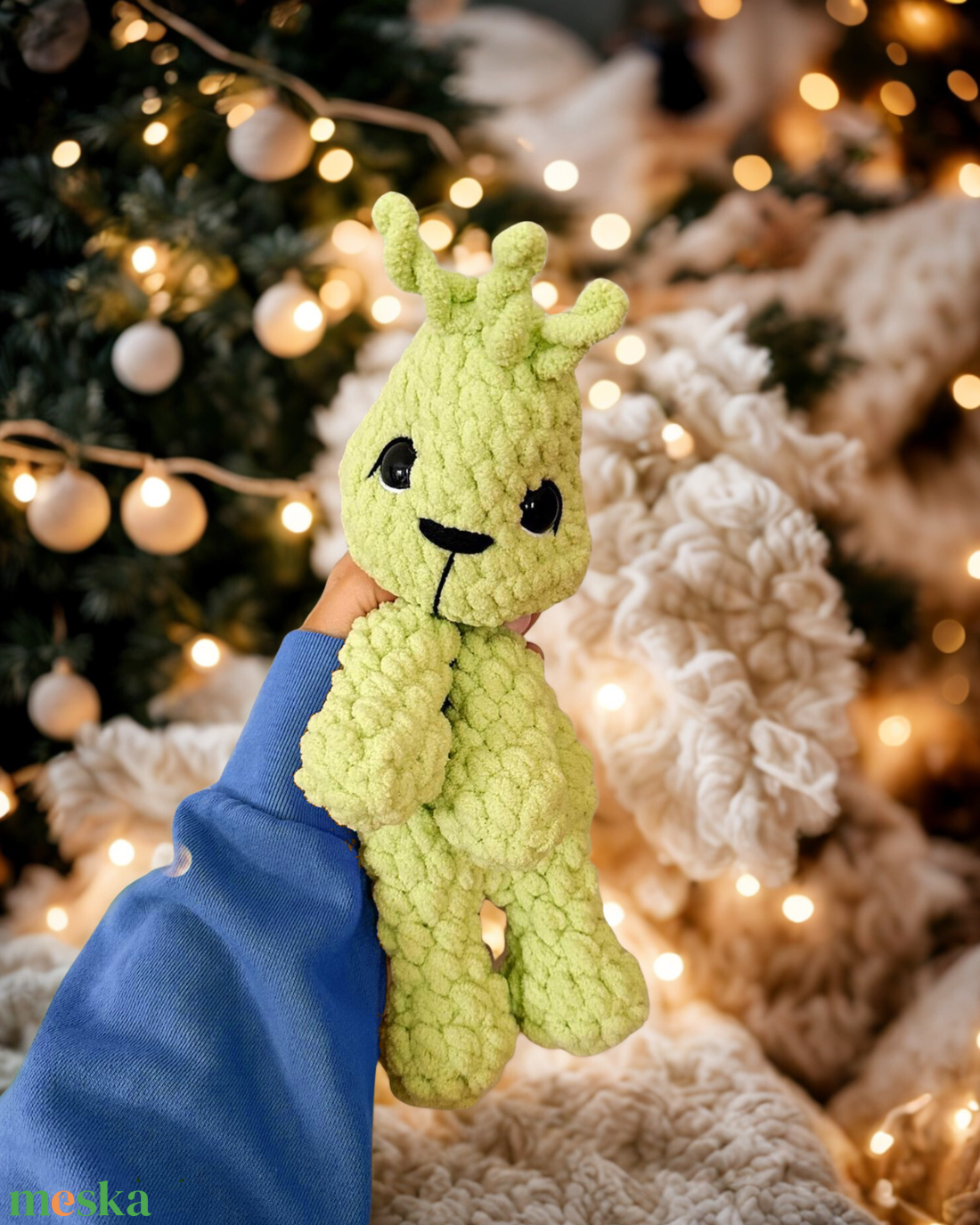 Horgolt Grincs alvóka gyerekeknek - játék & sport - 3 éves kor alattiaknak - alvóka & rongyi - Meska.hu