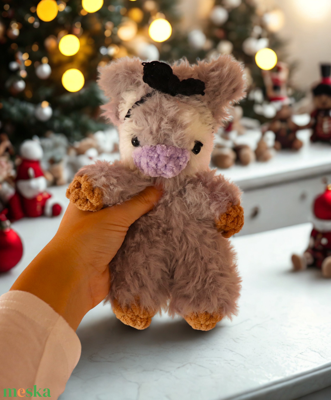 Horgolt puha boci plüss alvóka - játék & sport - 3 éves kor alattiaknak - alvóka & rongyi - Meska.hu