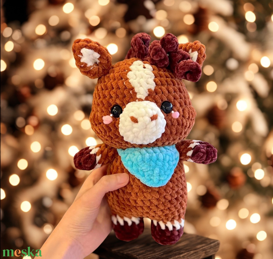 Horgolt karácsonyi paci plüss gyerekeknek - játék & sport - plüssállat & játékfigura - ló - Meska.hu