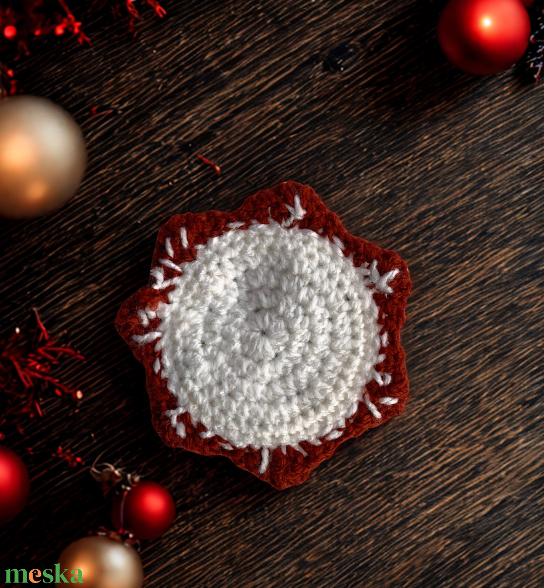 Horgolt Stranger Things stílusú poháralátét - otthon & életmód - konyhafelszerelés, tálalás - tálalás - tányér- és poháralátét - Meska.hu