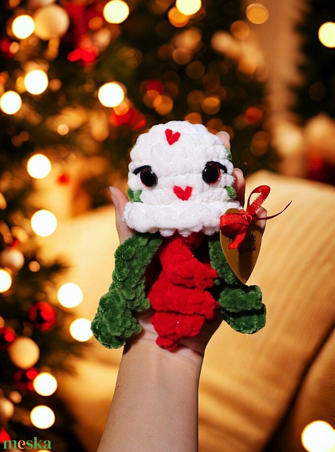 Horgolt karácsonyi polip plüss gyerekeknek - játék & sport - plüssállat & játékfigura - polip - Meska.hu