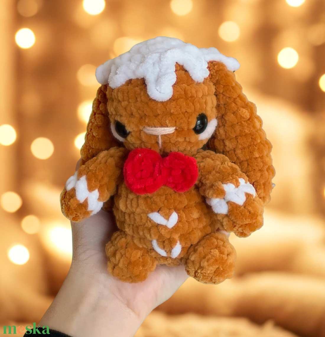 Horgolt Mézeskalács Nyuszi plüss gyerekeknek - játék & sport - plüssállat & játékfigura - nyuszi - Meska.hu