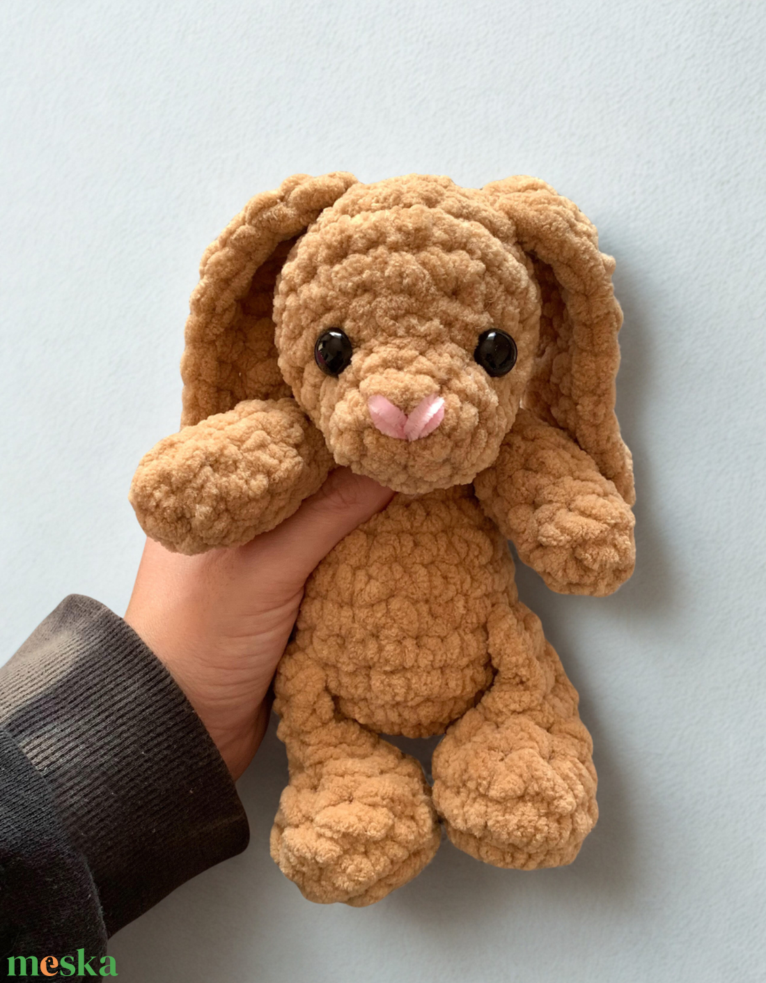 Horgolt nyuszi alvóka plüss gyerekeknek - játék & sport - plüssállat & játékfigura - nyuszi - Meska.hu