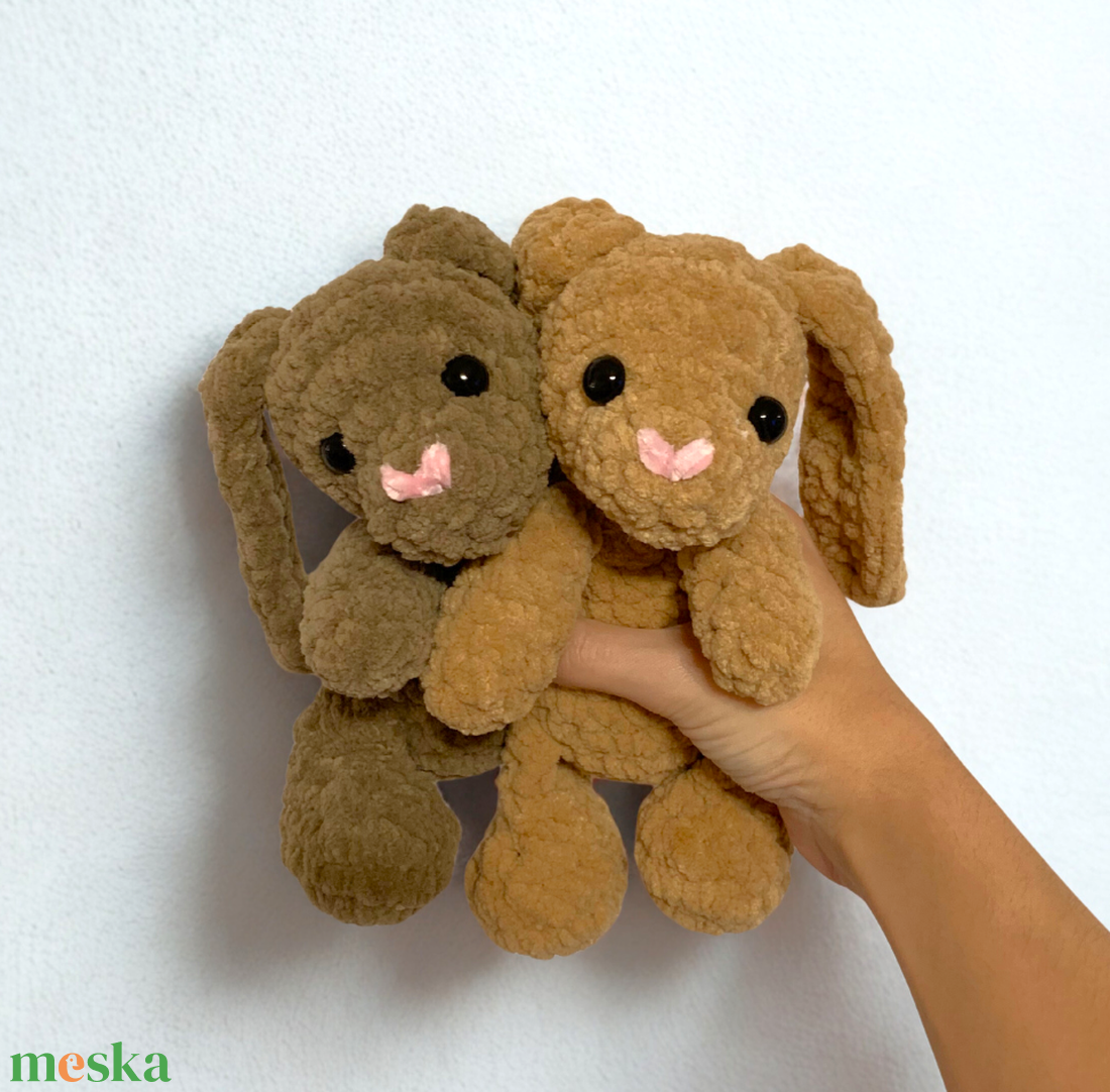 Horgolt nyuszi alvóka plüss gyerekeknek - játék & sport - plüssállat & játékfigura - nyuszi - Meska.hu