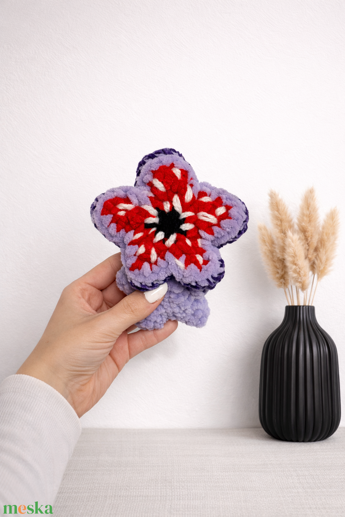 Horgolt lila demogorgon inspirálta plüss - játék & sport - plüssállat & játékfigura - más figura - Meska.hu