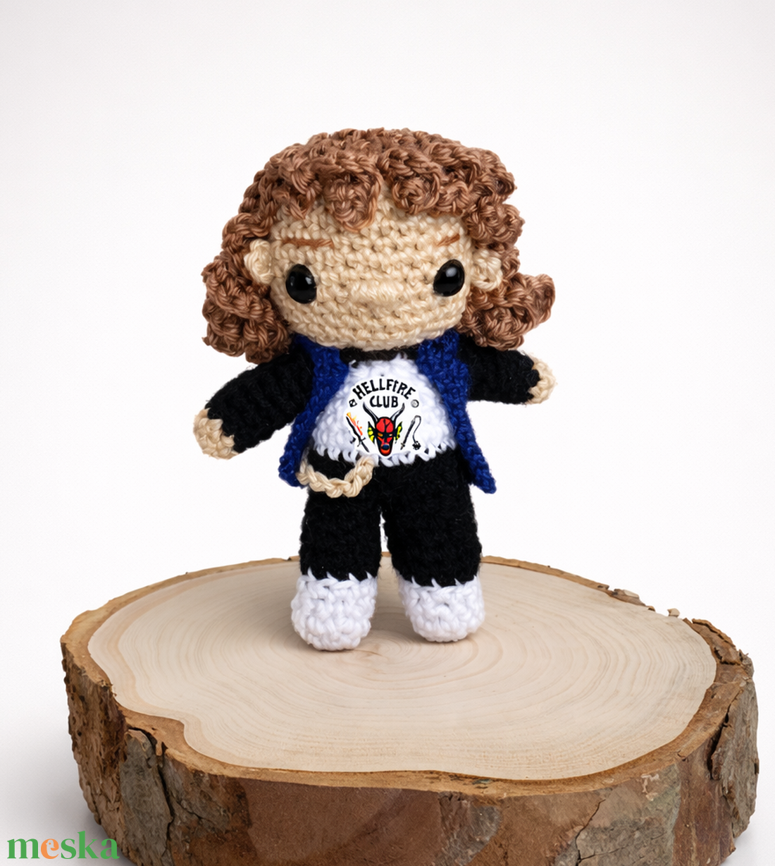 Horgolt Eddie Munson inspriálta figura  - játék & sport - plüssállat & játékfigura - más figura - Meska.hu