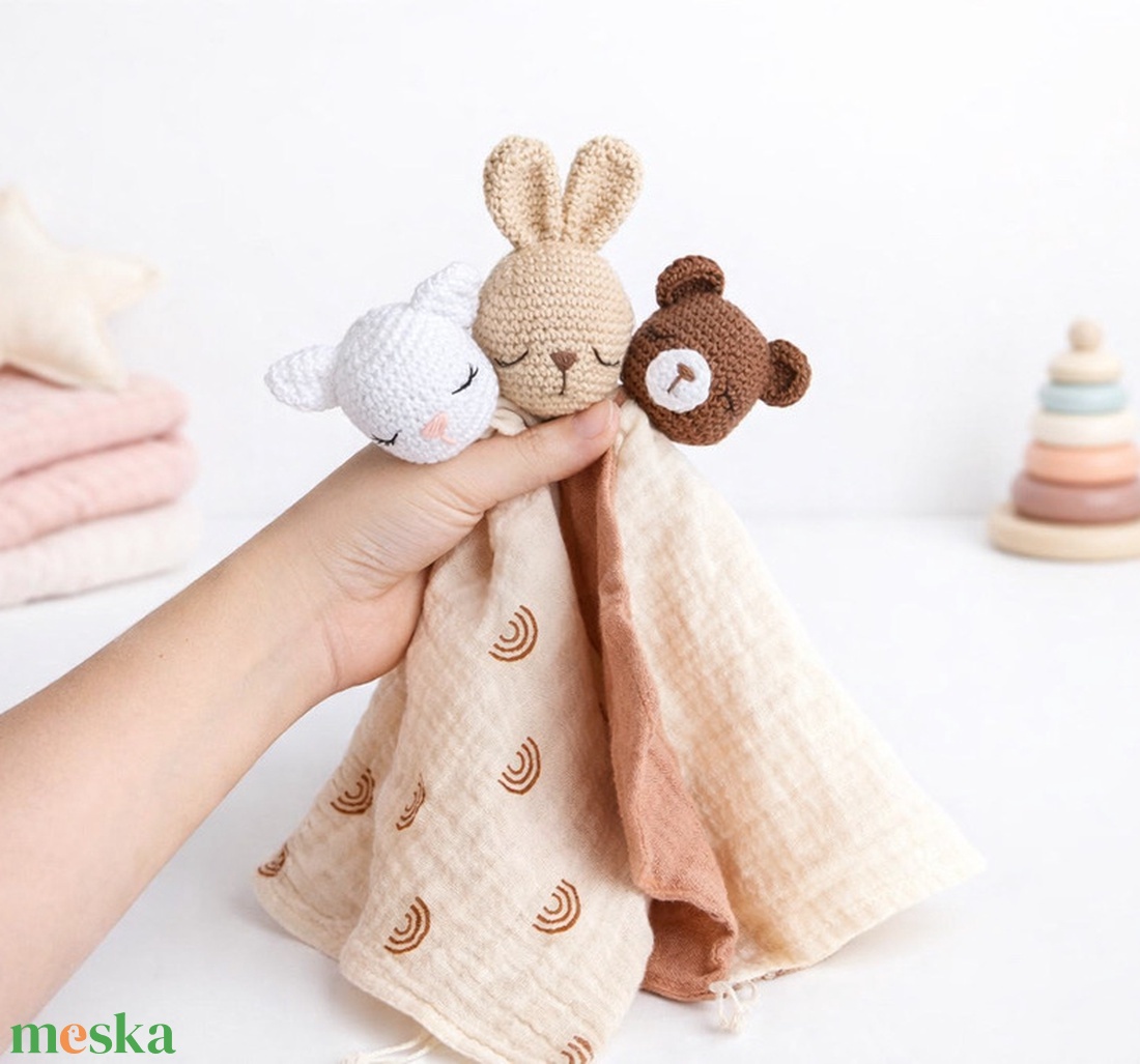 Horgolt pamut alvóka kendők babáknak - baba - mama - babaruházat - nyálkendő - Meska.hu