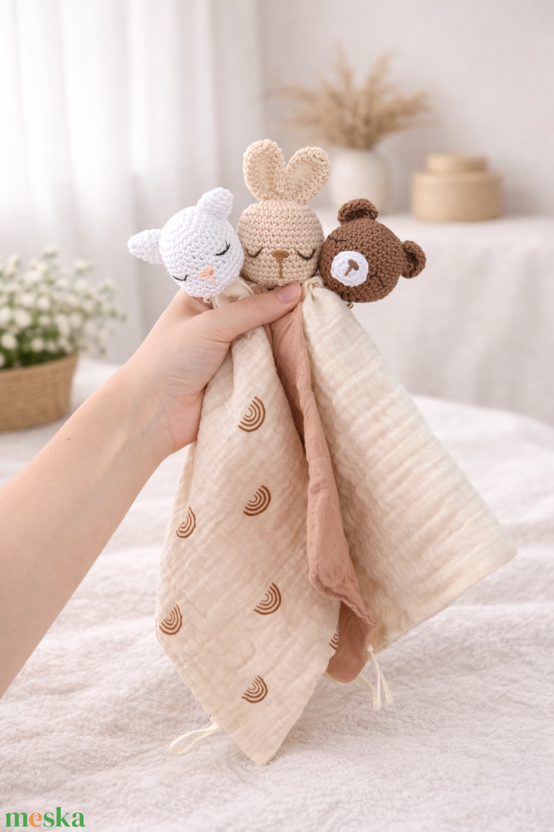 Horgolt pamut alvóka kendők babáknak - baba - mama - babaruházat - nyálkendő - Meska.hu