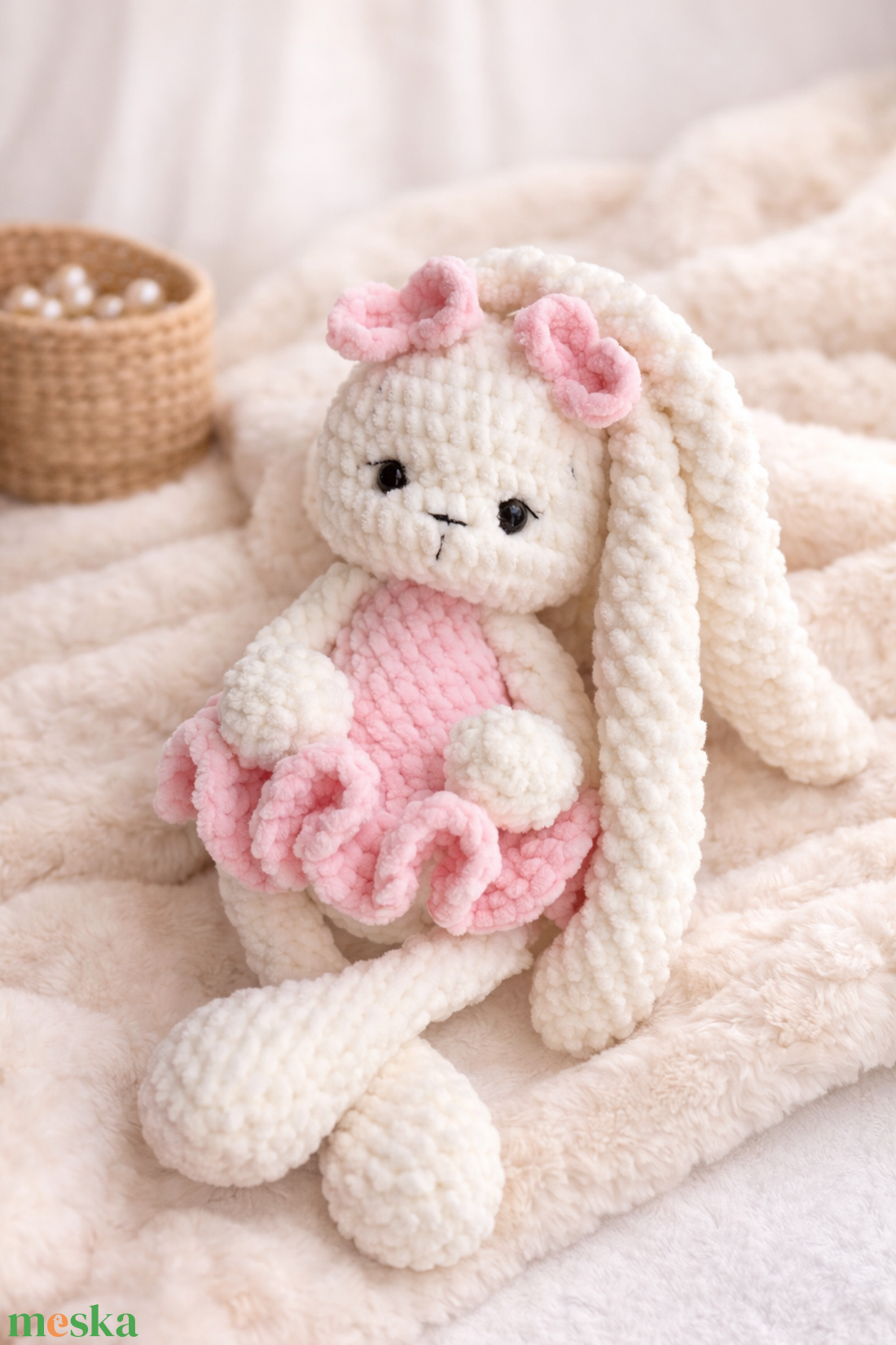 Horgolt alvóka macik több színben - játék & sport - plüssállat & játékfigura - nyuszi - Meska.hu