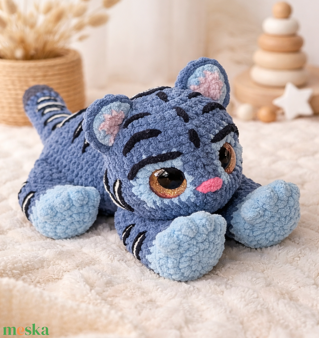 Horgolt Derpy tigris inspirálta plüss - játék & sport - plüssállat & játékfigura - plüss mesefigurák - Meska.hu