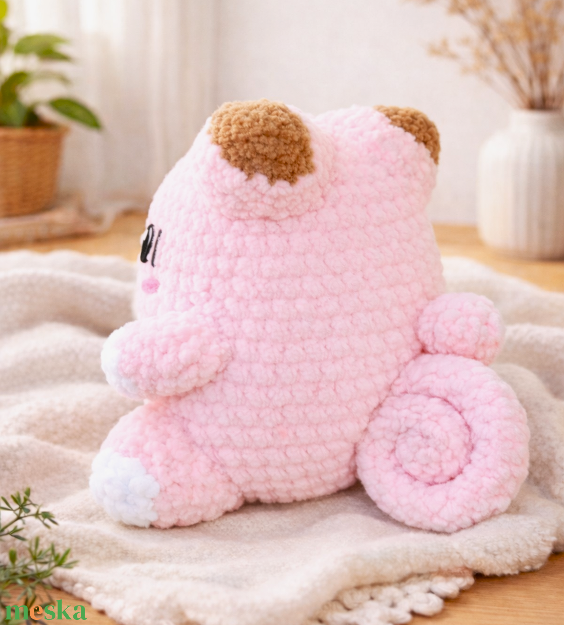 Horgolt Pokémon inspirálta Jigglypuff plüss - játék & sport - plüssállat & játékfigura - plüss mesefigurák - Meska.hu