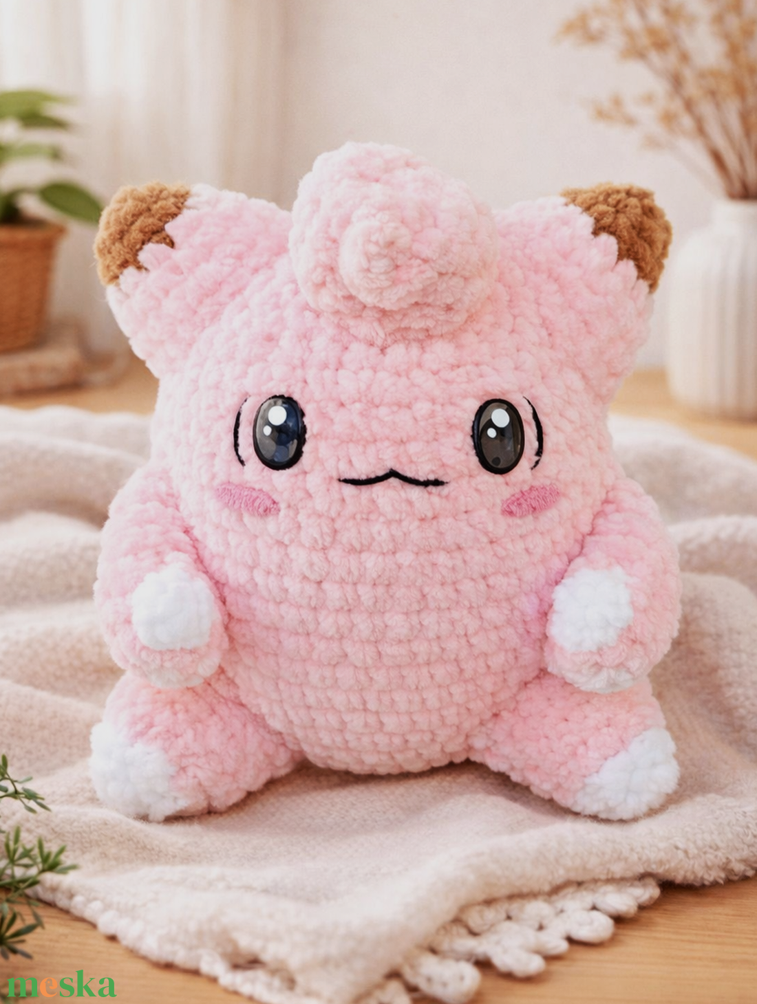 Horgolt Pokémon inspirálta Jigglypuff plüss - játék & sport - plüssállat & játékfigura - plüss mesefigurák - Meska.hu