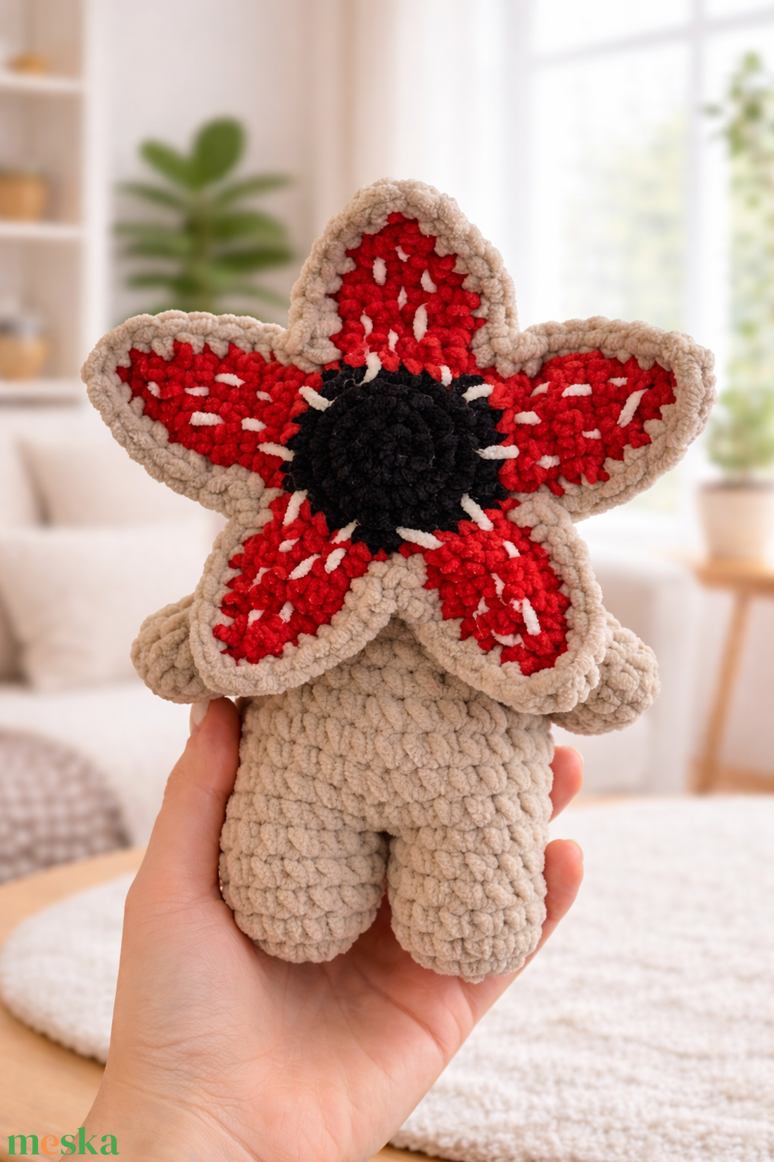 Horgolt demogorgon ihlette plüss több színben - játék & sport - plüssállat & játékfigura - plüss mesefigurák - Meska.hu