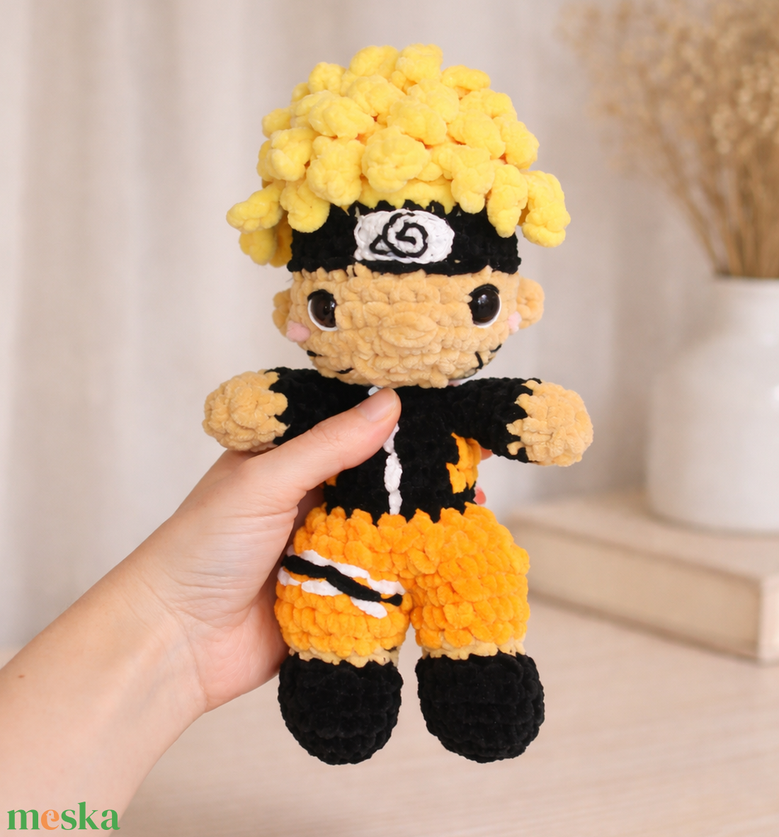 Horgolt Naruto inspirálta plüss - játék & sport - plüssállat & játékfigura - plüss mesefigurák - Meska.hu