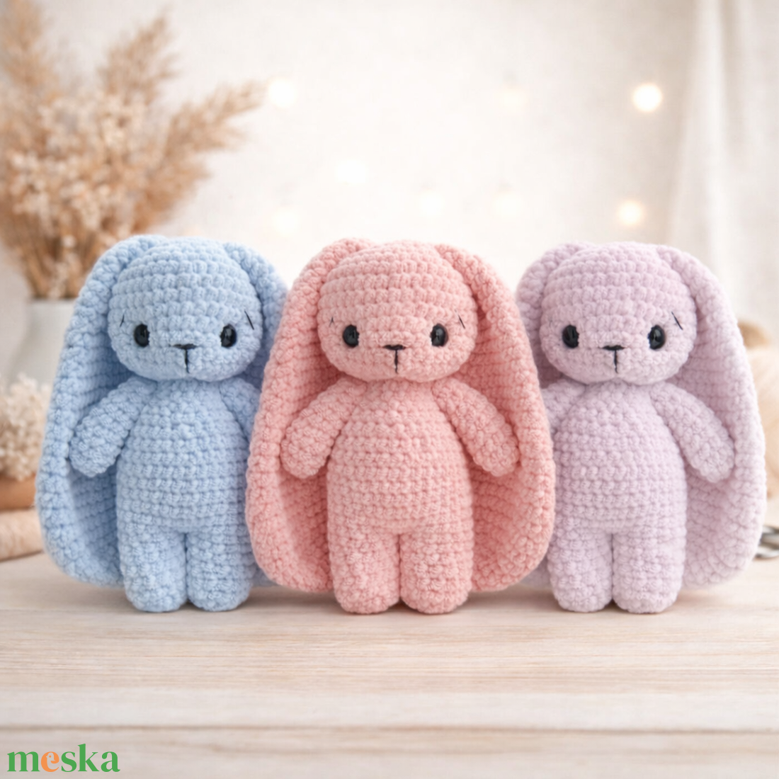 Horgolt húsvéti nyuszi plüssök több színben - játék & sport - plüssállat & játékfigura - nyuszi - Meska.hu