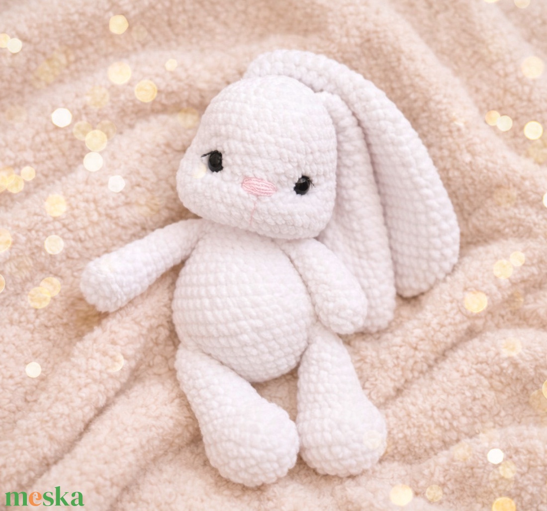 Horgolt nyuszi plüss gyerekeknek - játék & sport - plüssállat & játékfigura - nyuszi - Meska.hu