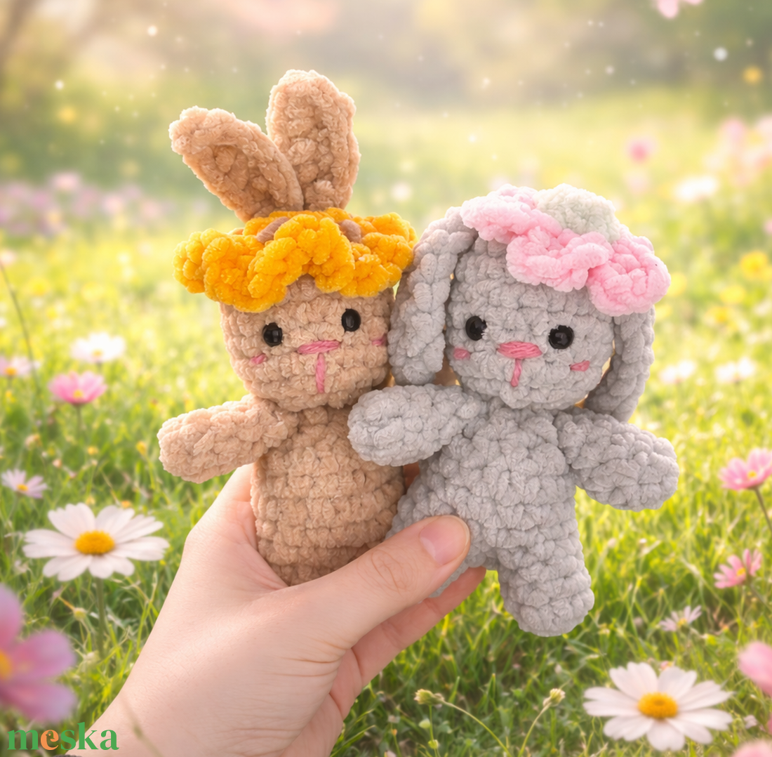 Horgolt húsvéti nyuszi plüssök több színben - játék & sport - plüssállat & játékfigura - nyuszi - Meska.hu