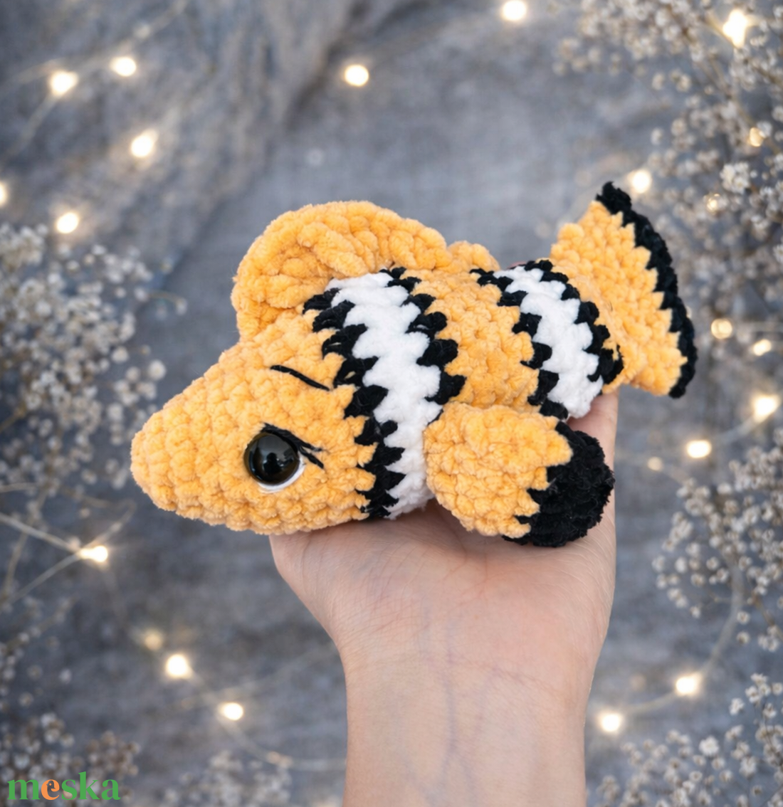 Horgolt bohóchal plüss gyerekeknek - játék & sport - plüssállat & játékfigura - hal - Meska.hu