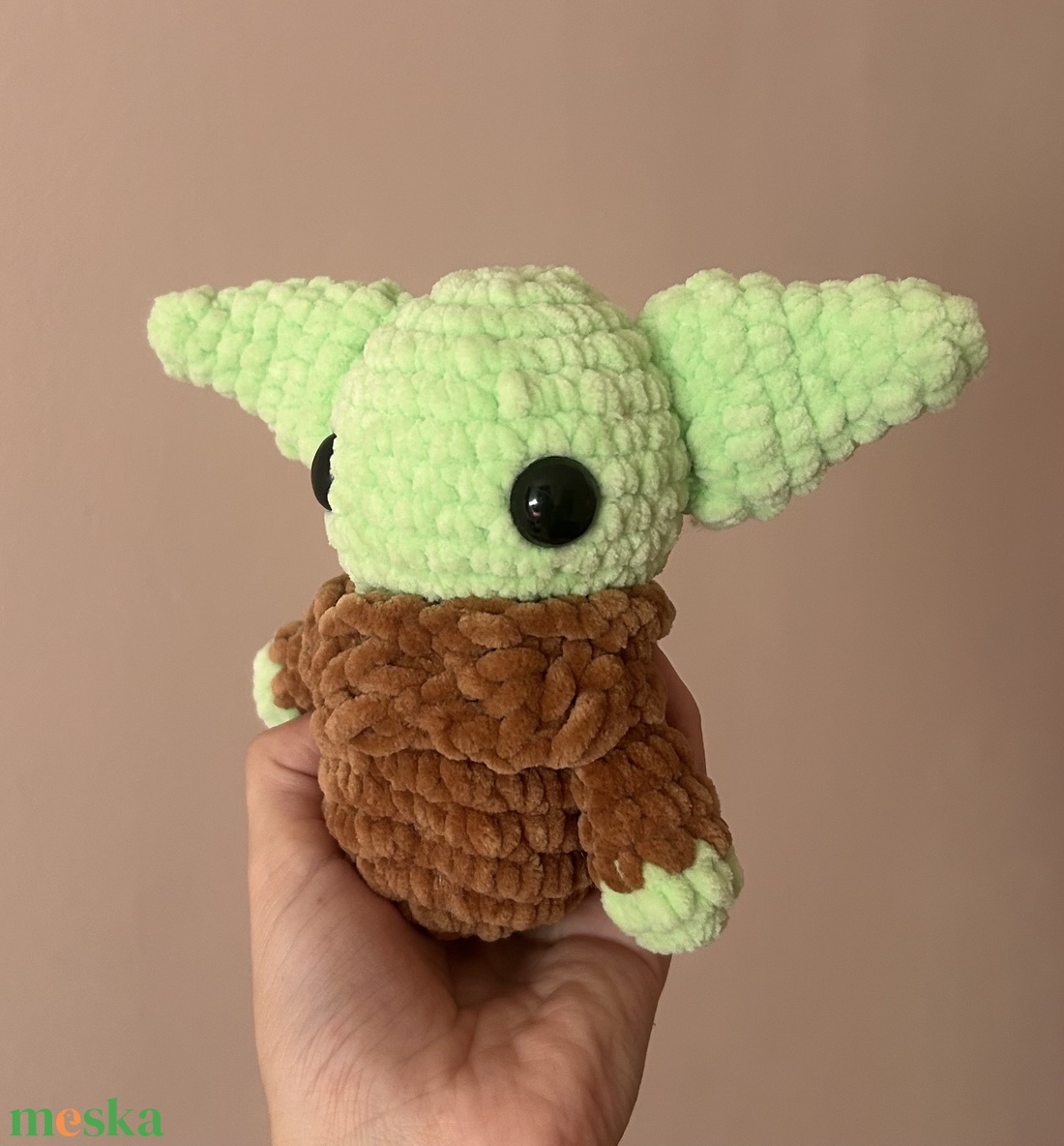 Horgolt baby Yoda plüss  - játék & sport - plüssállat & játékfigura - más figura - Meska.hu