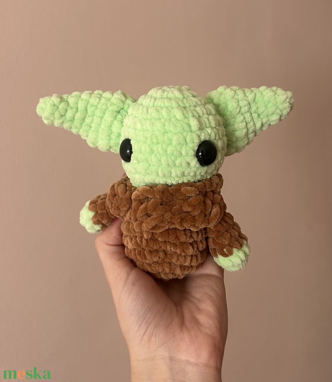 Horgolt baby Yoda plüss  - játék & sport - plüssállat & játékfigura - más figura - Meska.hu