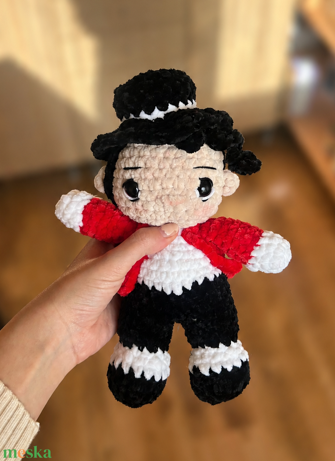 Michael Jackson inspirálta horgolt baba plüss - játék & sport - plüssállat & játékfigura - ember - Meska.hu