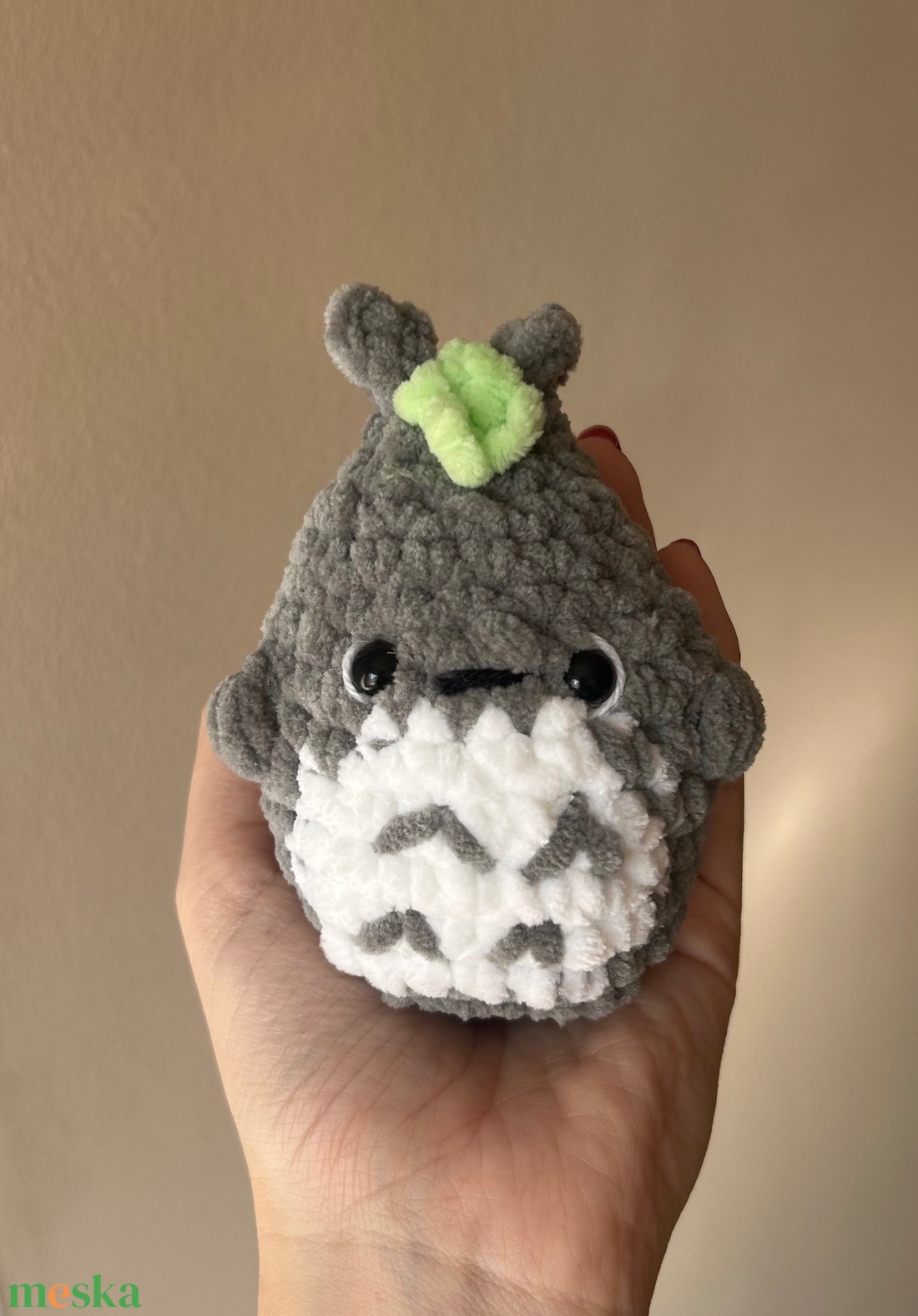 Horgolt Totoro inspirálta plüss  - játék & sport - plüssállat & játékfigura - plüss mesefigurák - Meska.hu