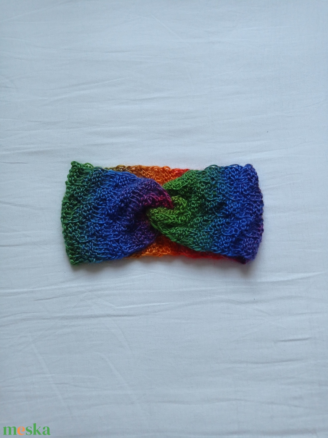 csavart mintás fülvédő - ruha & divat - sál, sapka, kendő - fejpánt - Meska.hu