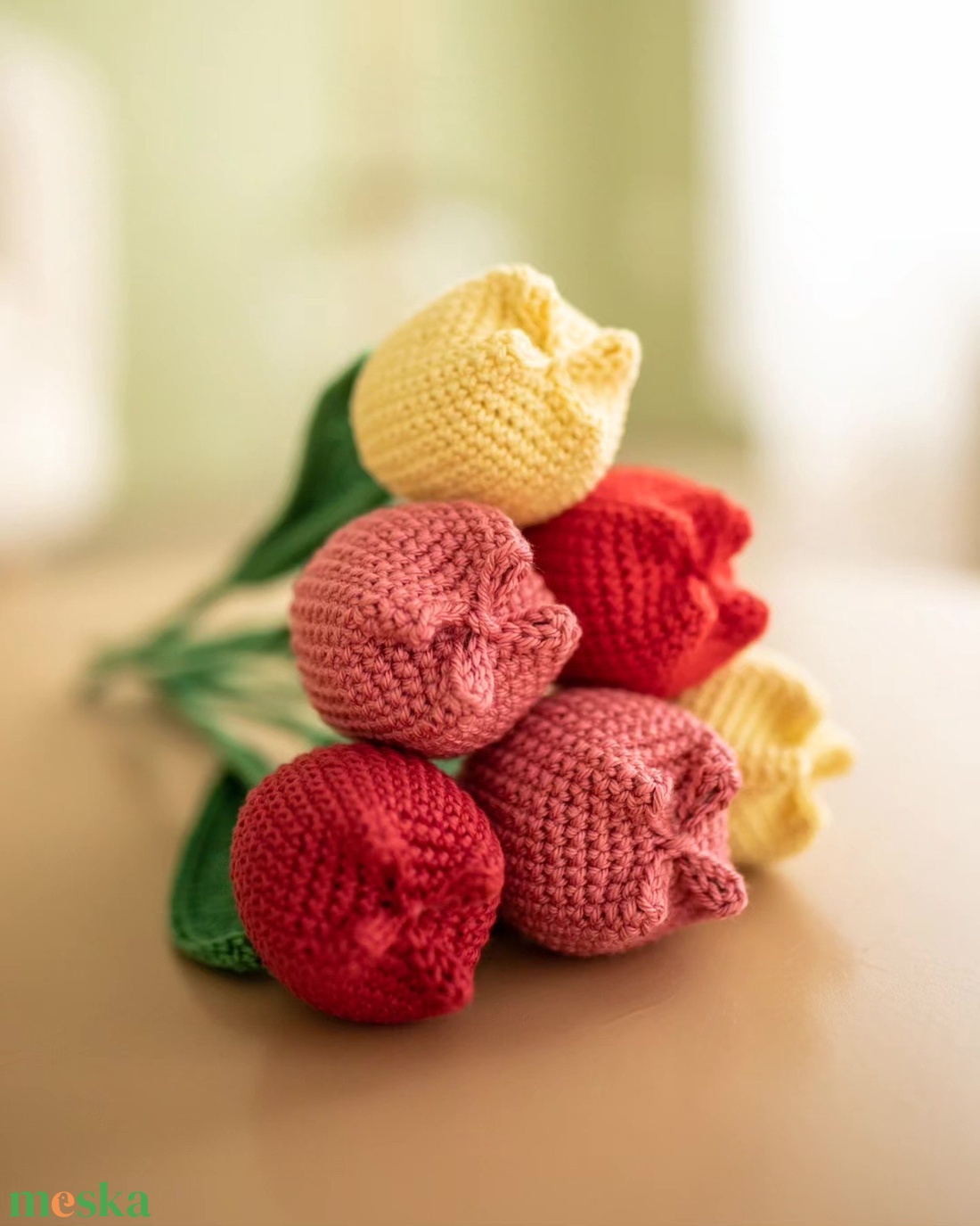 Kézzel készült horgolt tulipán - otthon & életmód - dekoráció - dísztárgy - Meska.hu