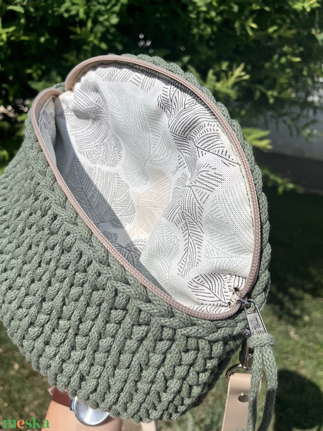 Horgolt crossbody övtáska - táska & tok - övtáska - Meska.hu