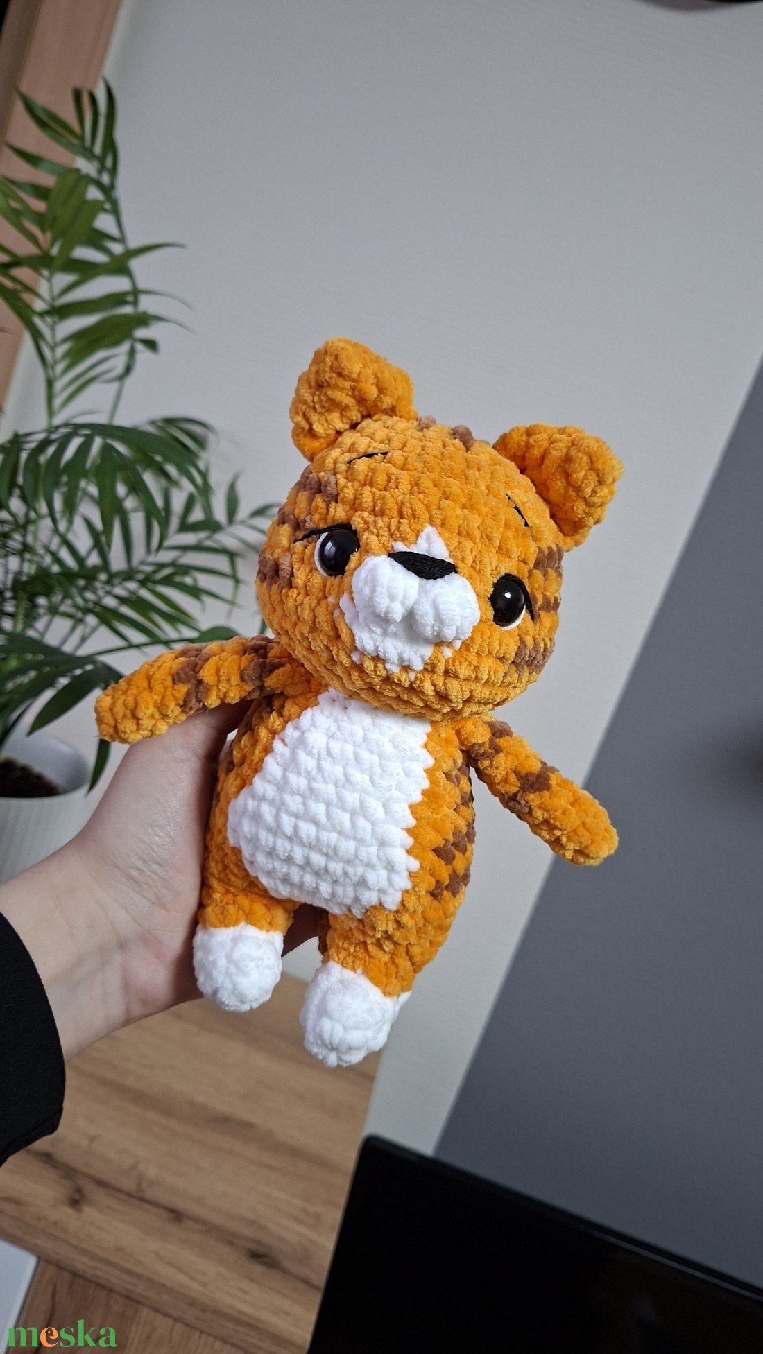 Horgolt tigris - játék & sport - plüssállat & játékfigura - cica - Meska.hu