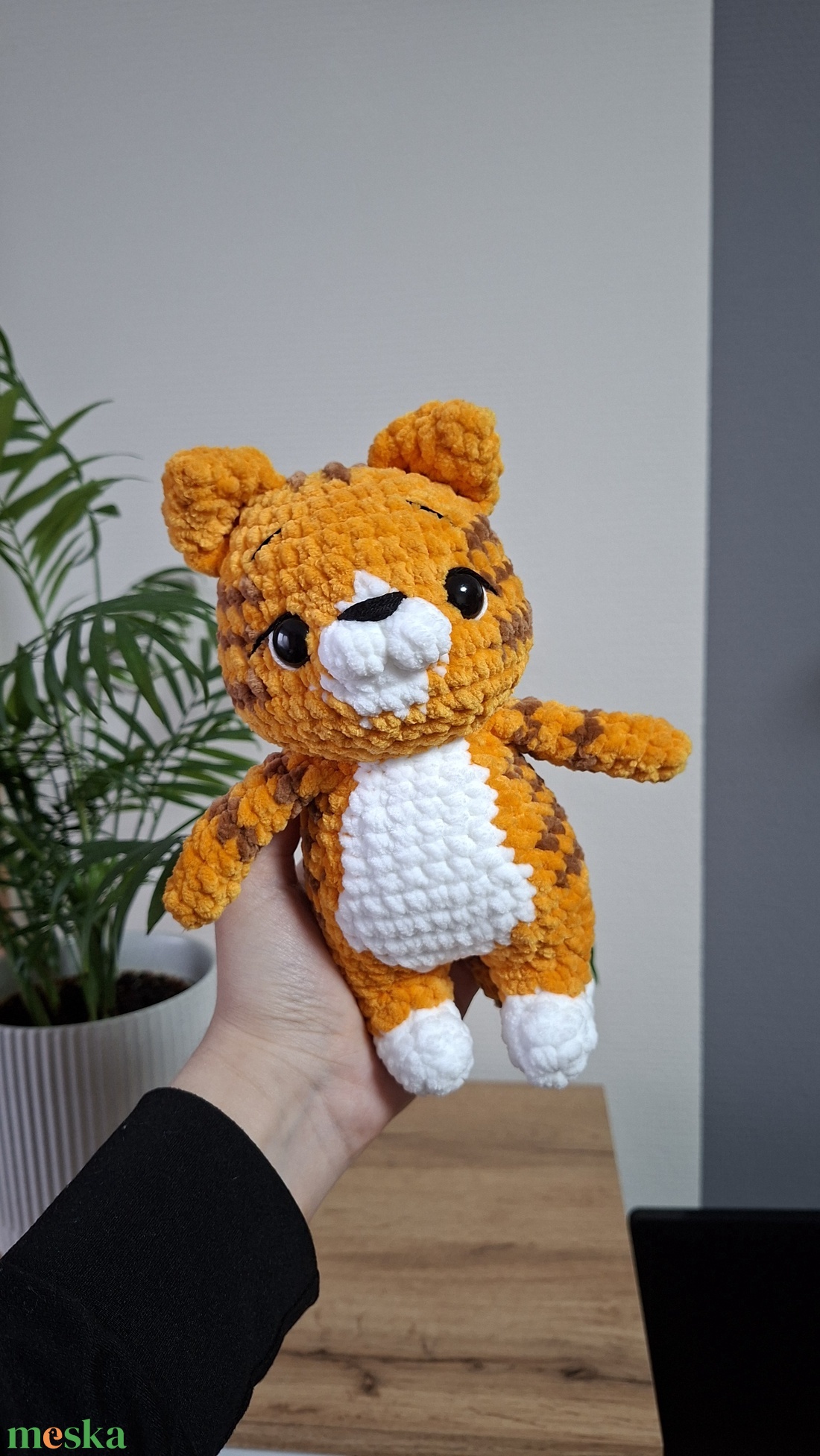 Horgolt tigris - játék & sport - plüssállat & játékfigura - cica - Meska.hu