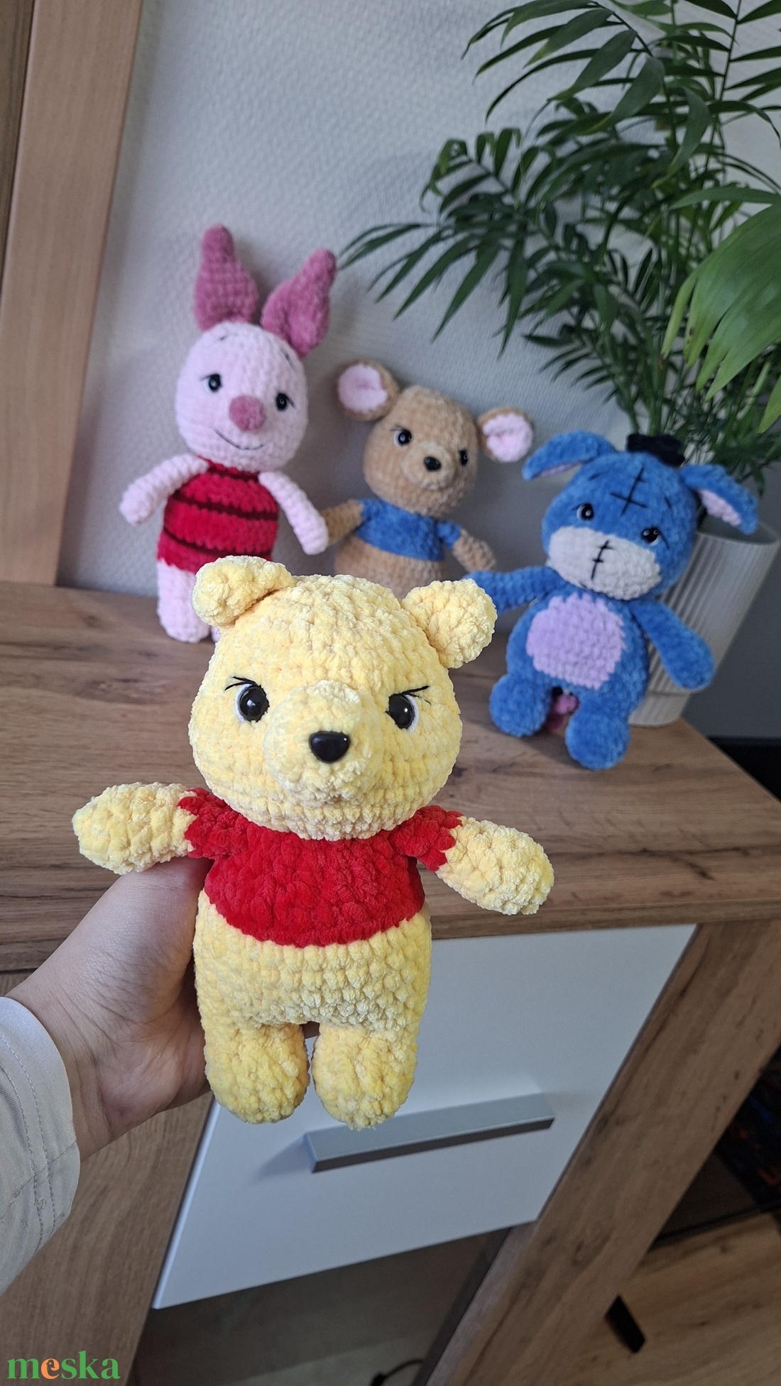 Horgolt Micimackó  - játék & sport - plüssállat & játékfigura - más figura - Meska.hu