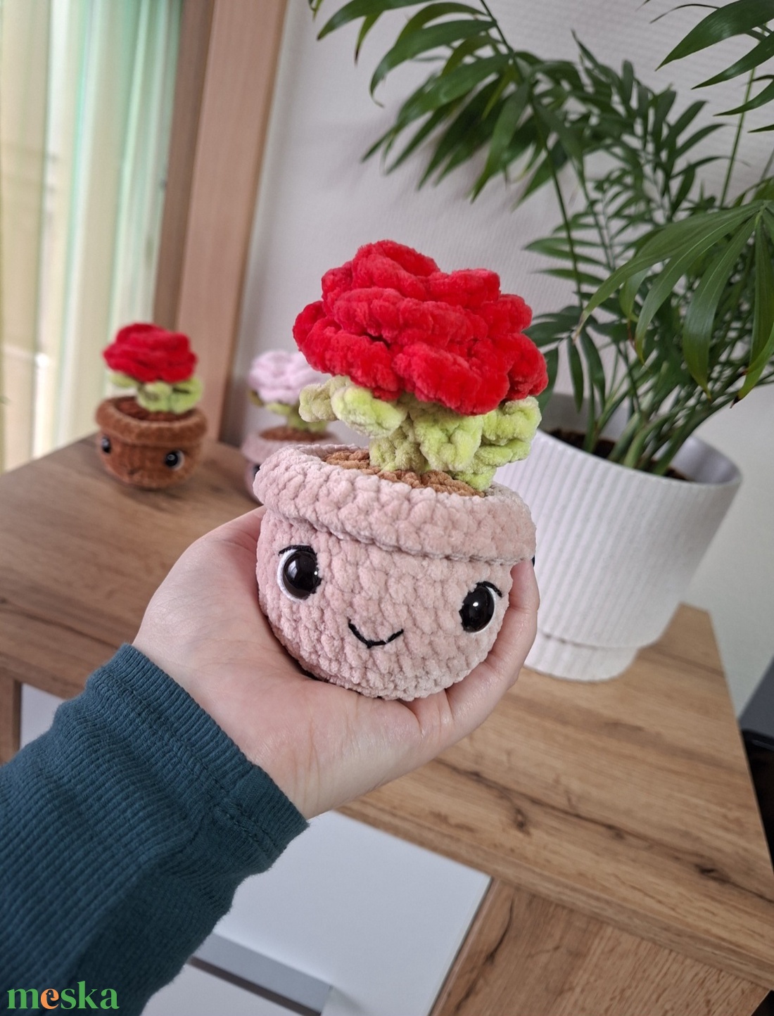 Horgolt örökrózsa - játék & sport - plüssállat & játékfigura - más figura - Meska.hu