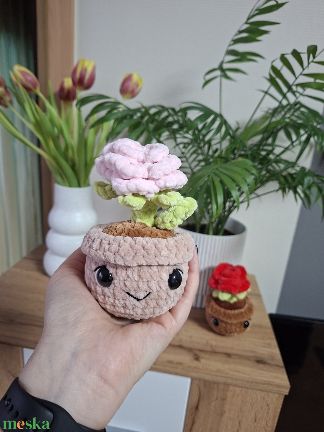 Horgolt örökrózsa - játék & sport - plüssállat & játékfigura - más figura - Meska.hu