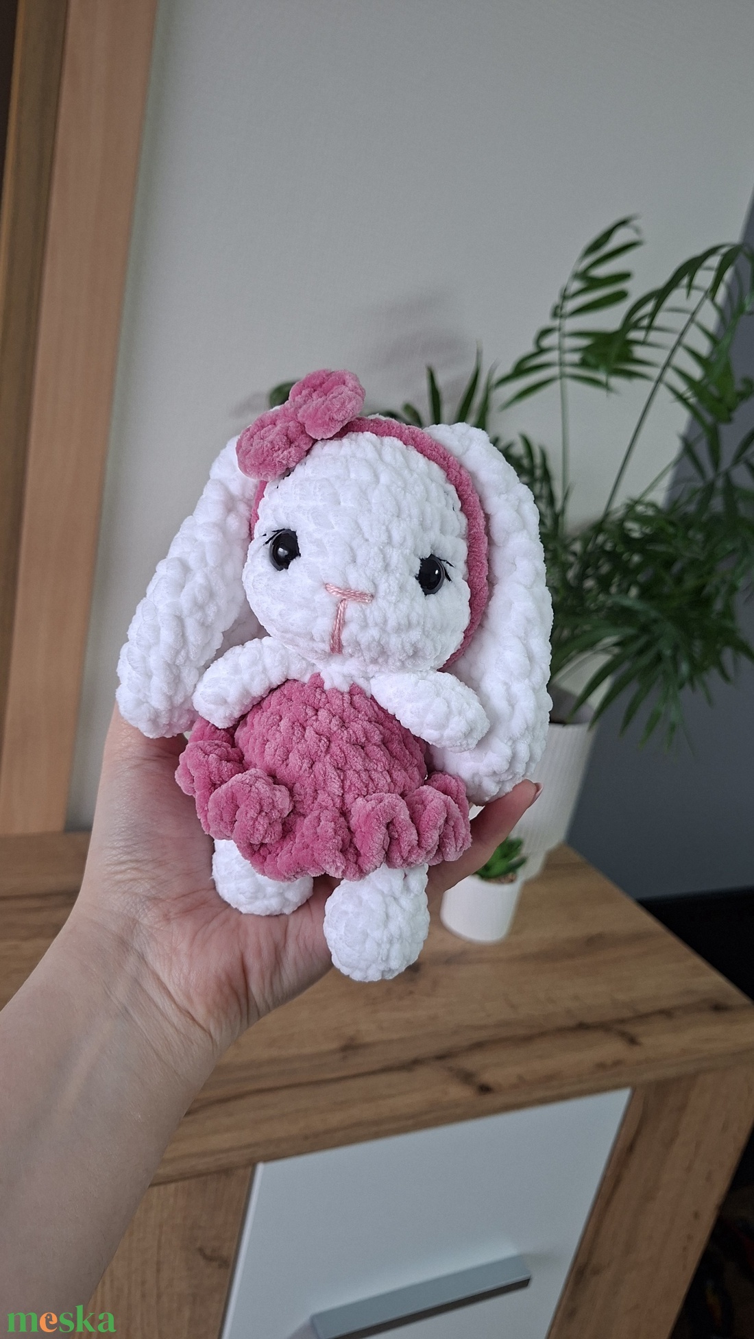 Kicsi hosszúfülű nyuszi horgolásminta - diy (csináld magad) - szabásminta, útmutató - horgolási minta - Meska.hu