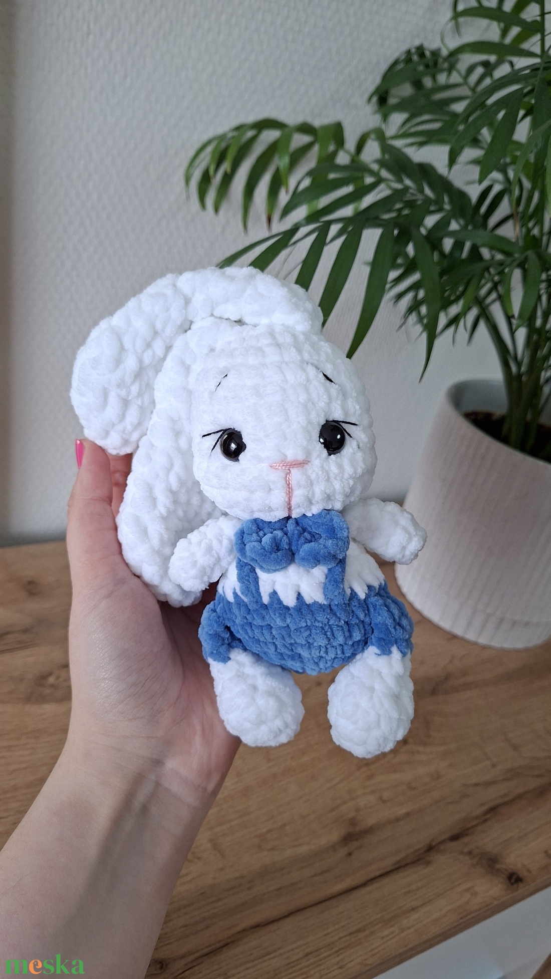 Kicsi hosszúfülű nyuszi horgolásminta - diy (csináld magad) - szabásminta, útmutató - horgolási minta - Meska.hu