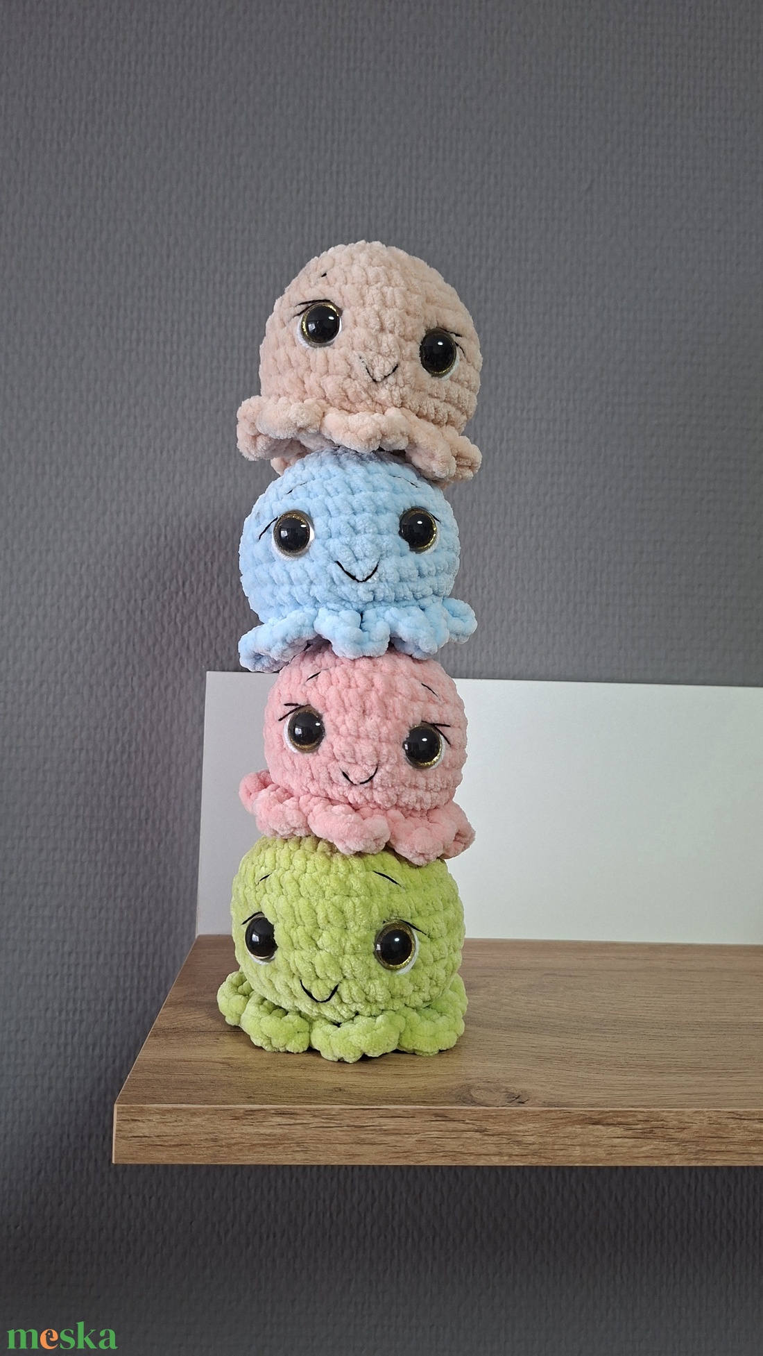 Horgolt polip - játék & sport - plüssállat & játékfigura - más figura - Meska.hu